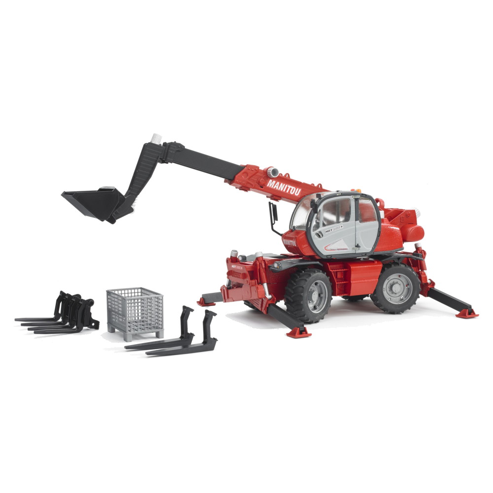 Bruder Manitou Telescopic loader MRT 2150 with accessories
