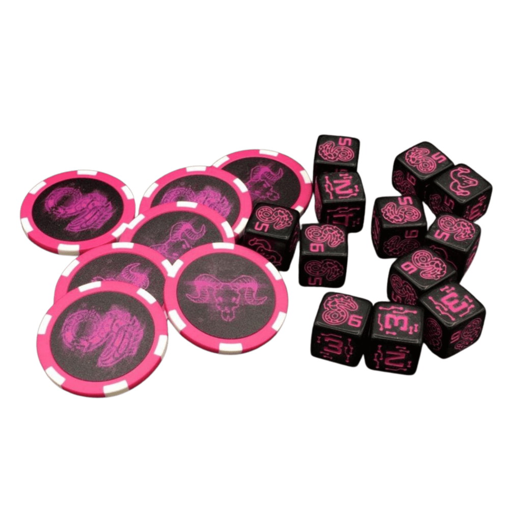 Shadowrun RPG: Dice & Edge Tokens - Purple