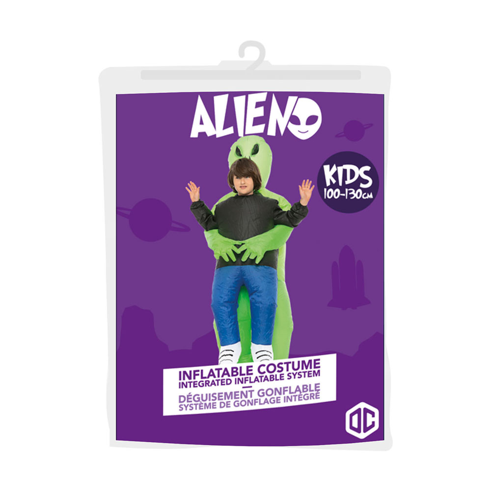 Puhallettava Alien Naamiaisasu - Kids