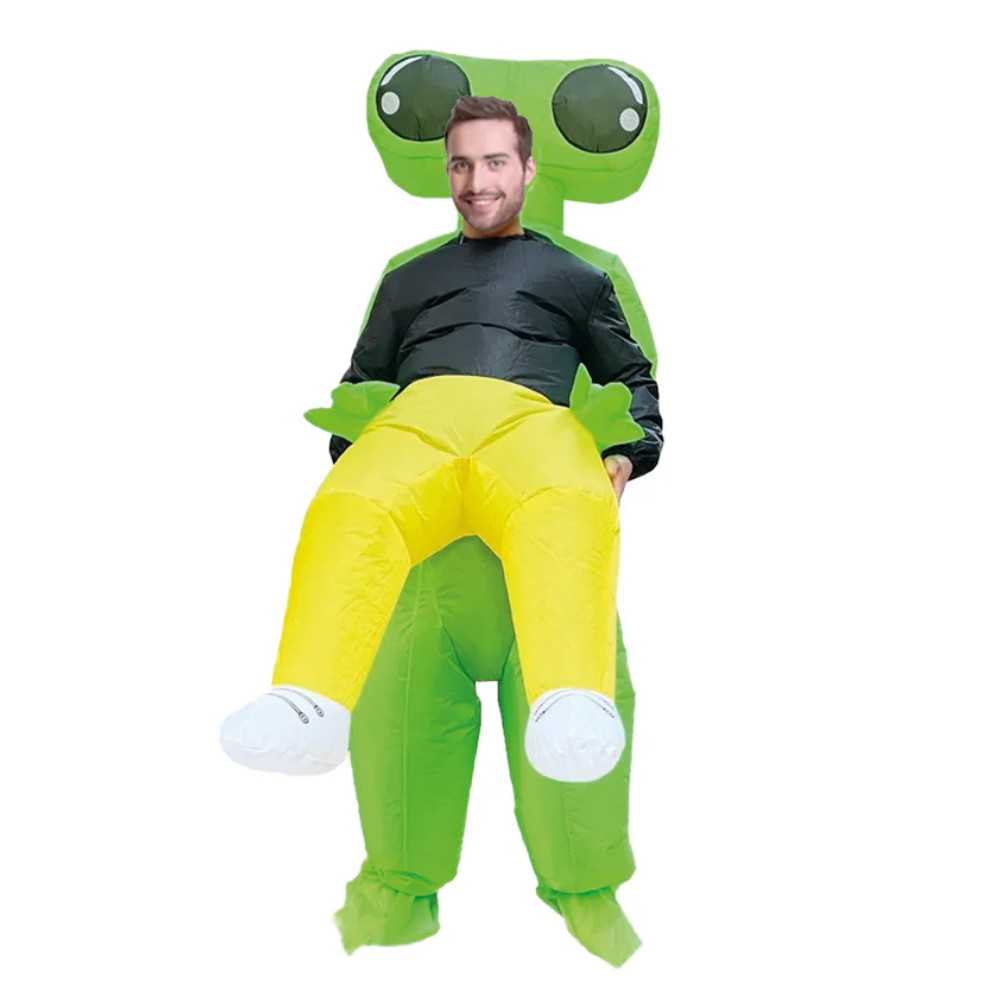 Puhallettava Weird Alien Naamiaisasu