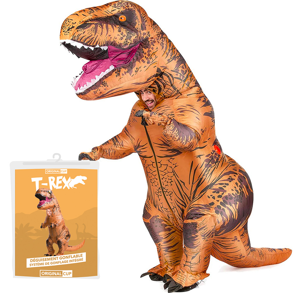 Puhallettava XXL T-Rex Naamiaisasu
