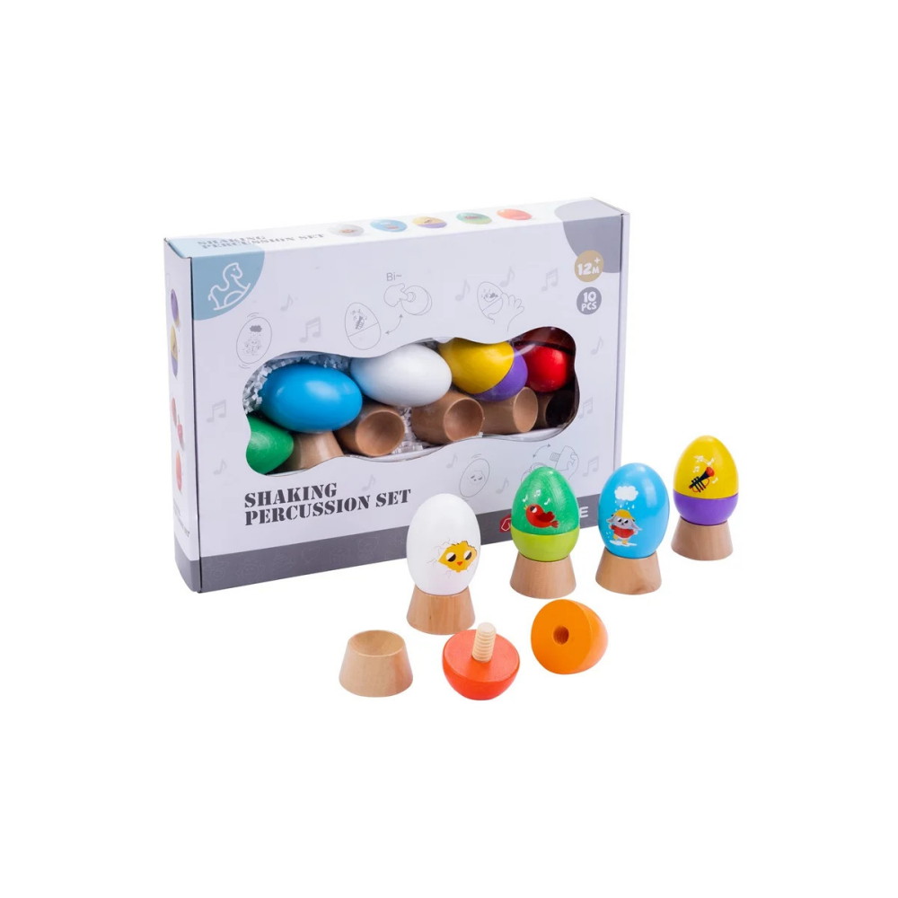 Egg Shaking Percussion Rattles