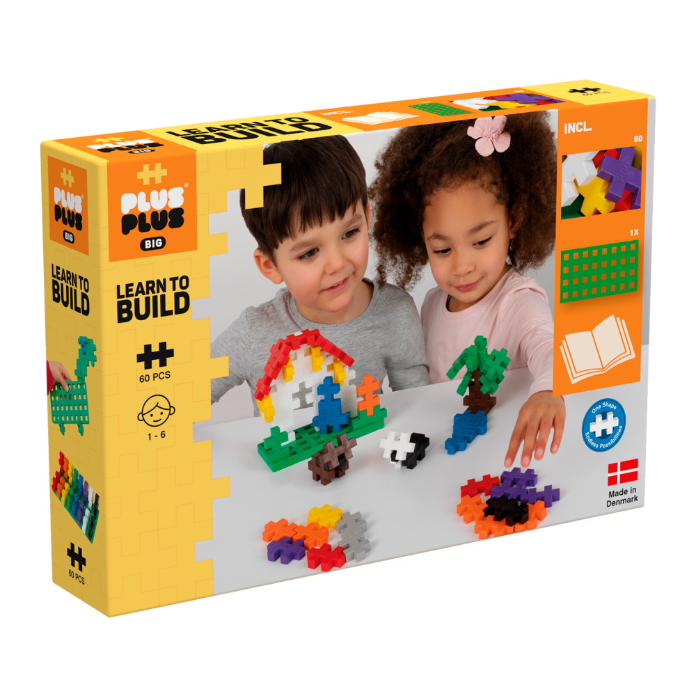 Plus-Plus - BIG Learn to Build 60 pcs
