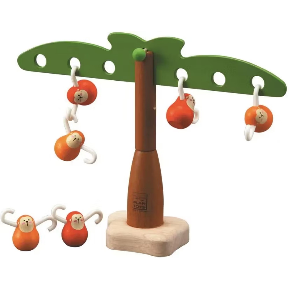 PlanToys Apinoiden tasapainoilu puissa