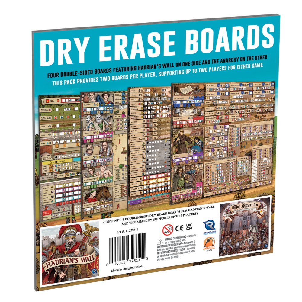 Dry Erase Boards: Hadrian's Wall & The Anarchy