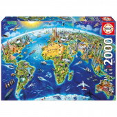 Educa: World Landmarks Globe 2000 palaa
