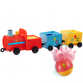 Weebles - Peppa Pull Along Wobbly Train Weebles - Peppa Pull Along Wobbly Train