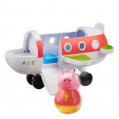 Weebles - Peppa Pig Push Along Wobbly Plane