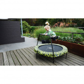 EXIT Tiggy Trampoline with pole ø140cm Black/Green EXIT Tiggy Trampoline with pole ø140cm Black/Green