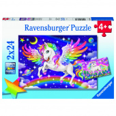 Ravensburger: Unicorn And Pegasus 2x24 Palaa