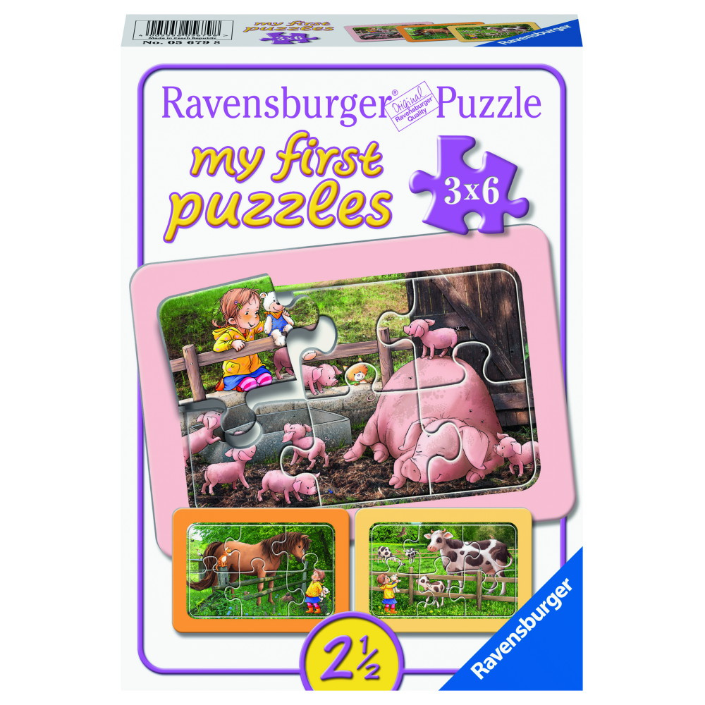 Ravensburger: Exploring The Farm 3x6 Palaa