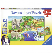 Ravensburger: Animals in the zoo 2x12 Palaa
