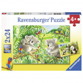 Ravensburger: Sweet Koalas and Pandas 2x24 Palaa