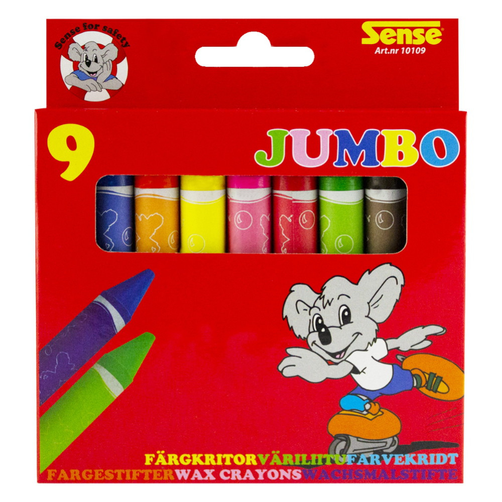 Sense - Crayons Jumbo 9-Pack