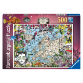 Ravensburger: European Map 500 Palaa