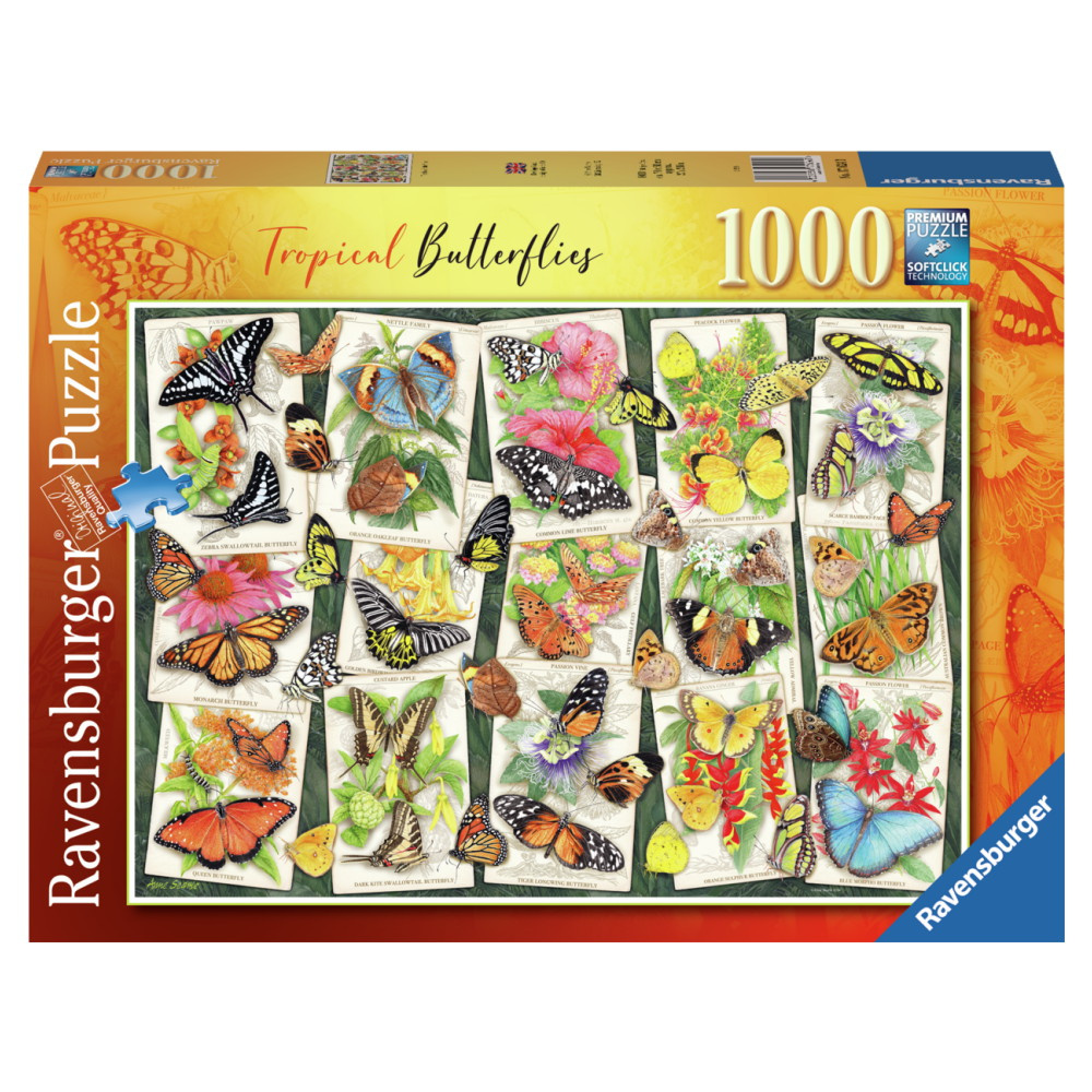 Ravensburger: Tropical Butterfly 1000 Palaa