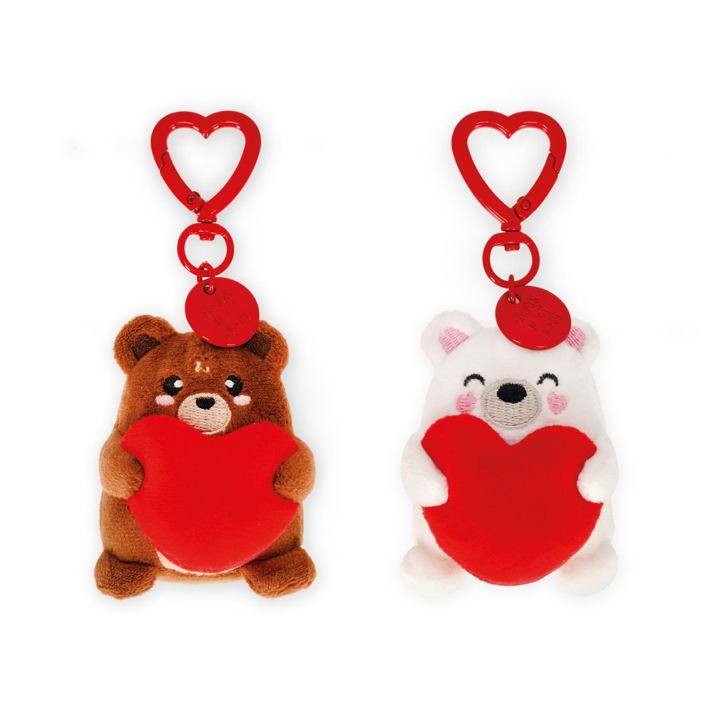 Keyrings with stuffed animals - Love