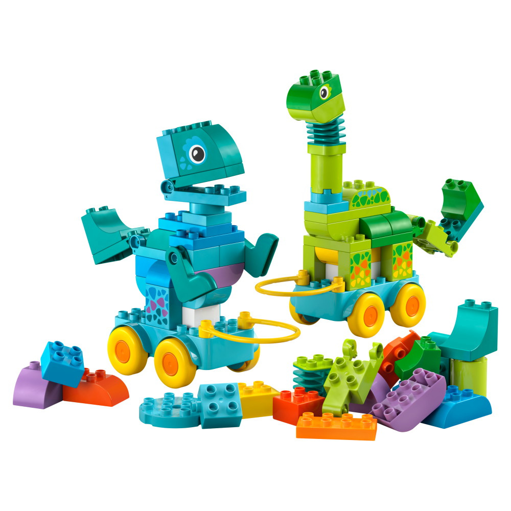 LEGO Duplo - Dinosauruksia pyörien päällä – 3in1-setti