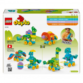 LEGO Duplo - Dinosauruksia pyörien päällä – 3in1-setti LEGO Duplo - Dinosauruksia pyörien päällä – 3in1-setti