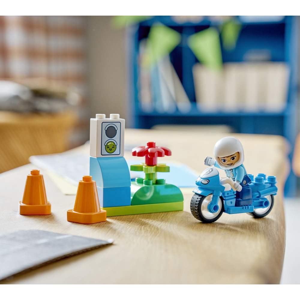 LEGO Duplo - Sininen Poliisimoottoripyörä