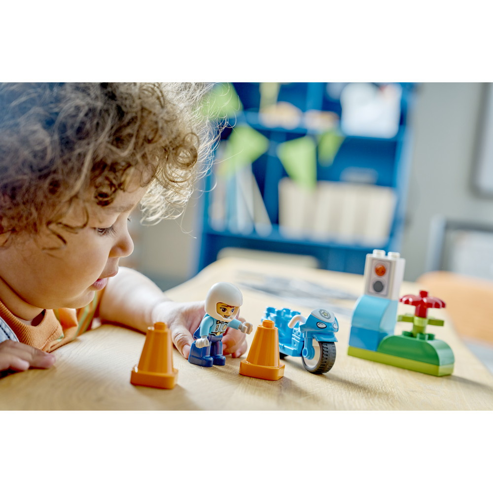 LEGO Duplo - Sininen Poliisimoottoripyörä