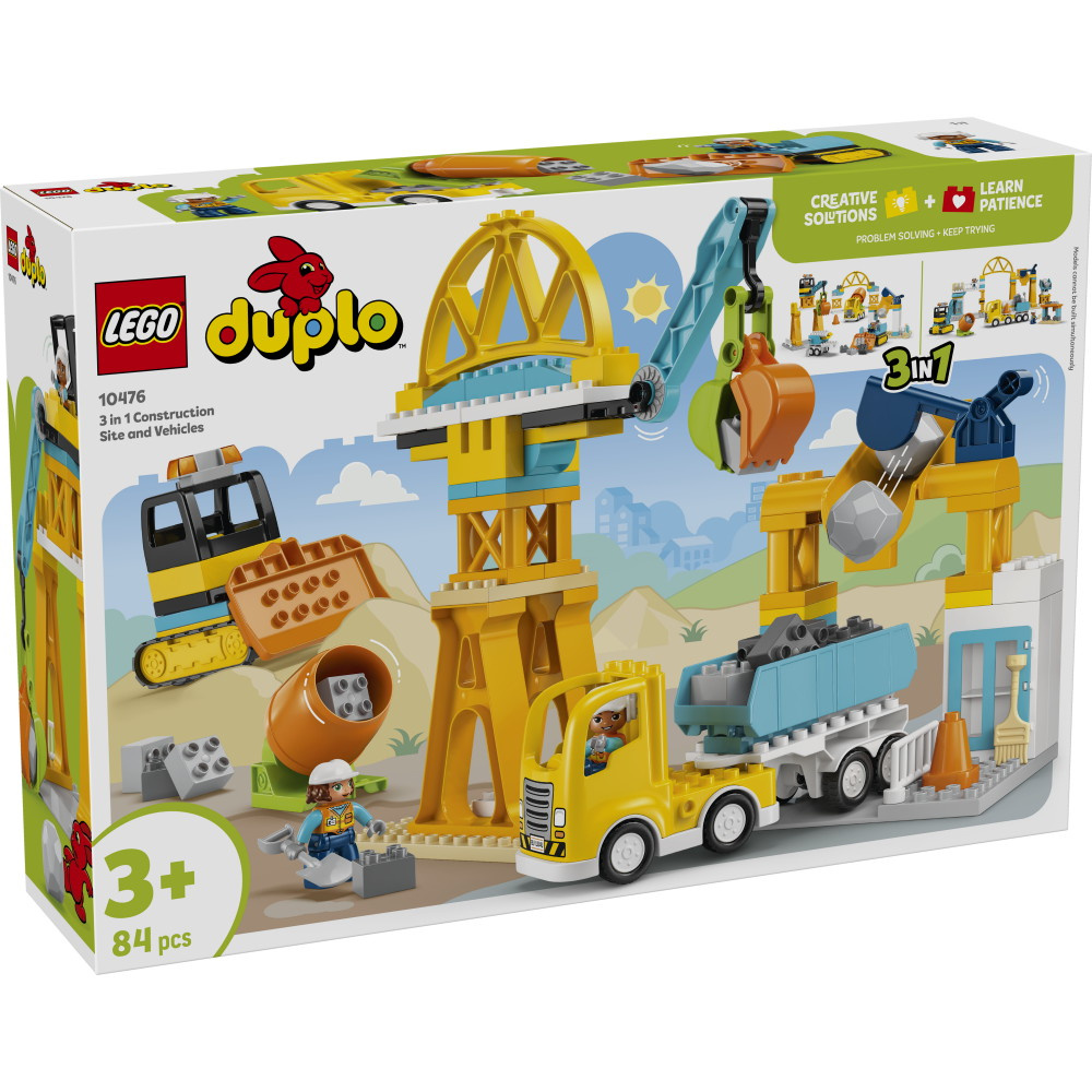 LEGO Duplo - Rakennustyömaa ja työmaa-ajoneuvot 3in1