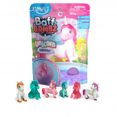 Zimpli lasten kylpypommi keräilyfiguurilla, yksisarvinen Zimpli lasten kylpypommi keräilyfiguurilla, yksisarvinen