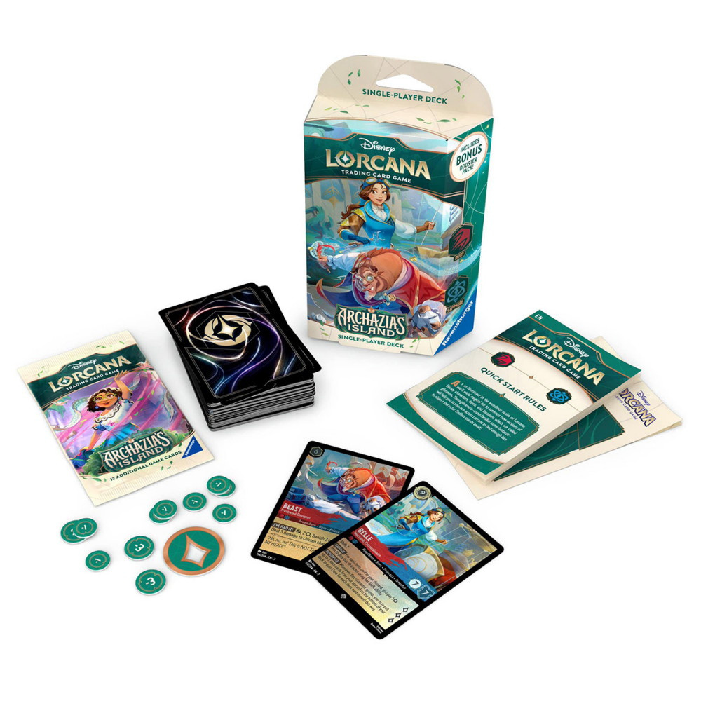 Disney Lorcana TCG: Archazia’s Island Starter Deck - Ruby & Sapphire