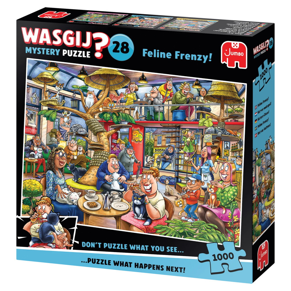 Wasgij? Mystery #28 - Feline Frenzy! 1000 Palaa