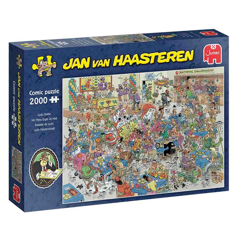 Jan van Haasteren Pussel:  Ludo Battle 2000 Palaa