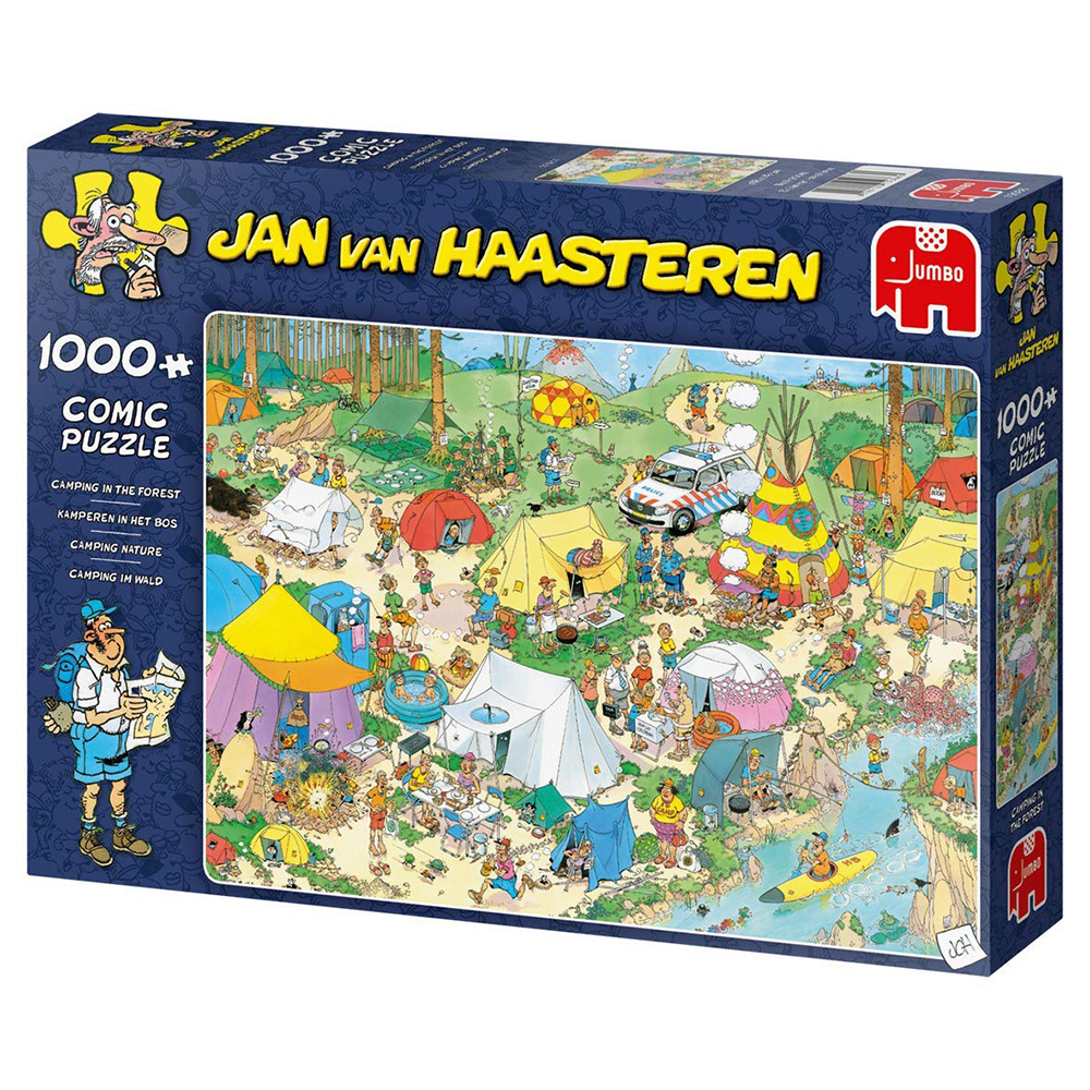 Jan van Haasteren: Camping in the forest 1000 Palaa