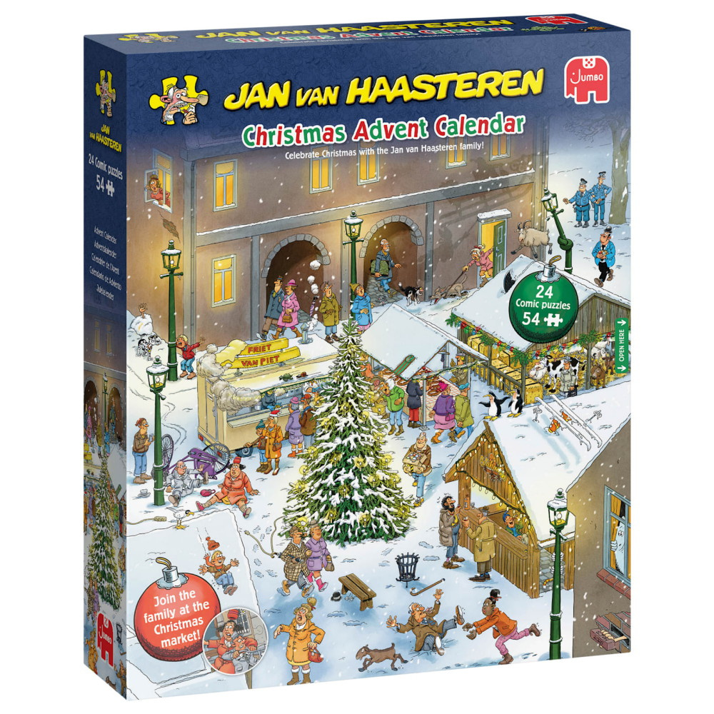 Jan van Haasteren - Adventin kalenteri 2026 - 24 x 54 Palaa