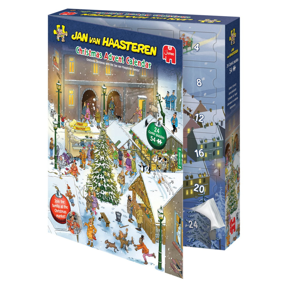 Jan van Haasteren - Adventin kalenteri 2026 - 24 x 54 Palaa