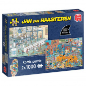 Jan Van Haasteren Palapeli: Suds Everywhere, A Splash of Colour 2x1000 Palaa Jan Van Haasteren Palapeli: Suds Everywhere, A Splash of Colour 2x1000 Palaa