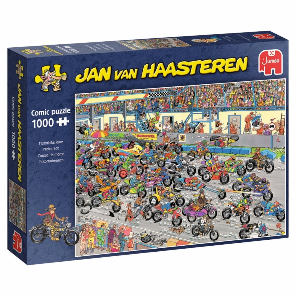Jan van Haasteren Motorbike Race 1000 Palaa