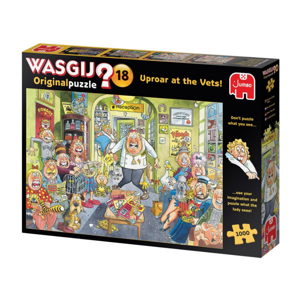 Wasgij? Original #18 - Uproar at the Vets! 1000 Palaa