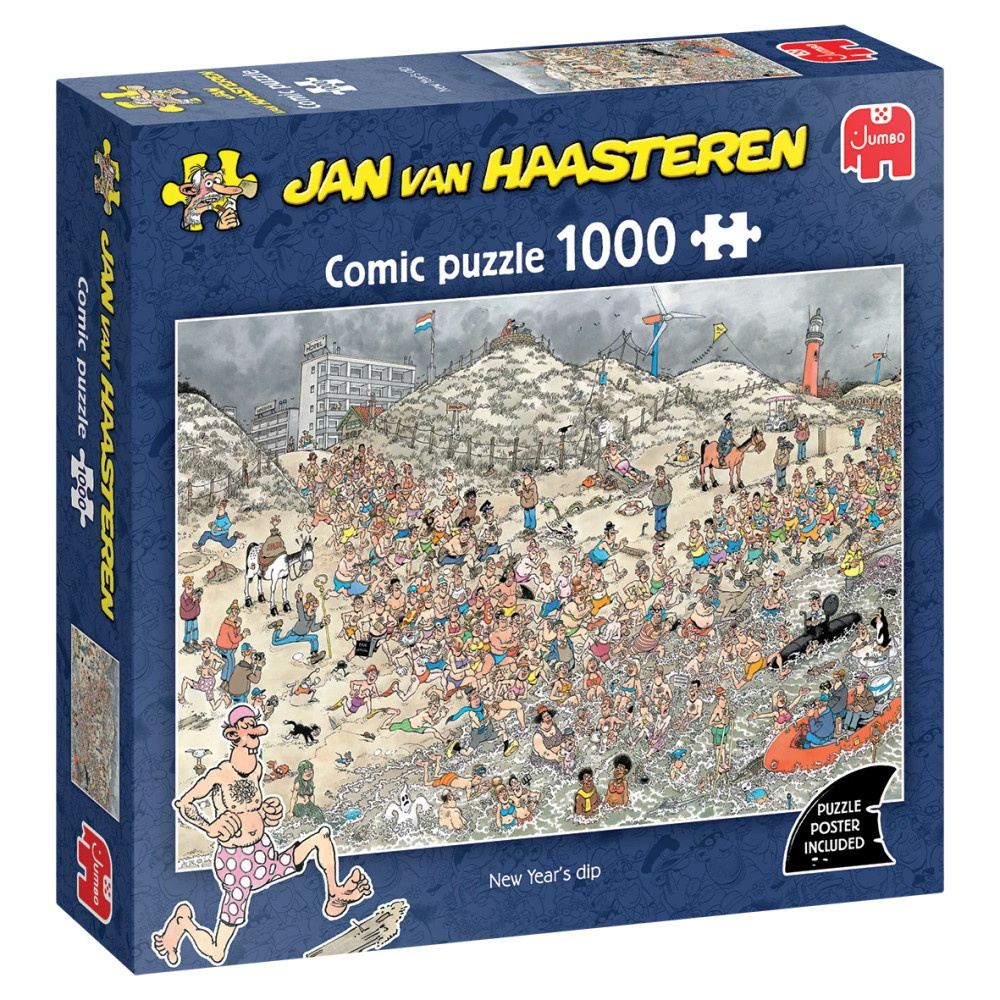 Jan van Haasteren:  New Year's Dip 1000 Palaa