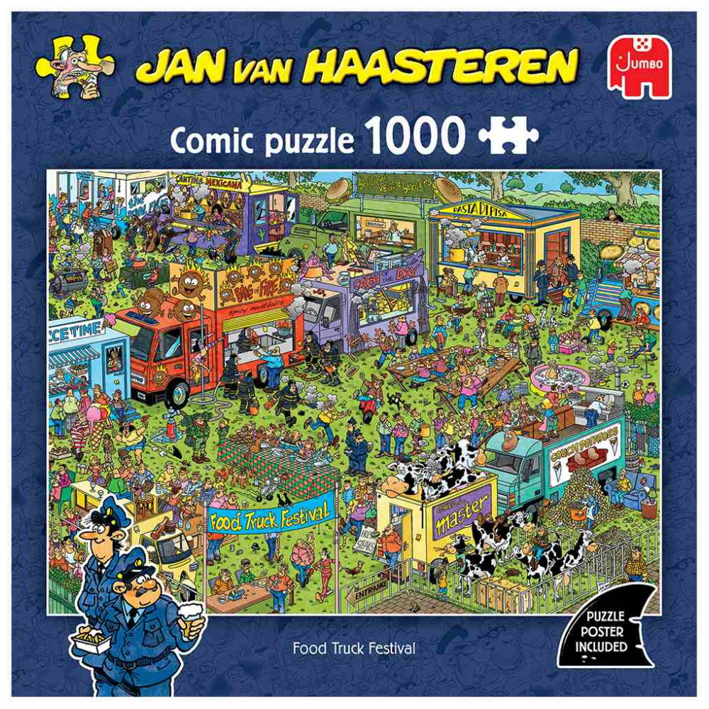 Jan van Haasteren Palapeli: Food Truck Festival 1000 Palaa