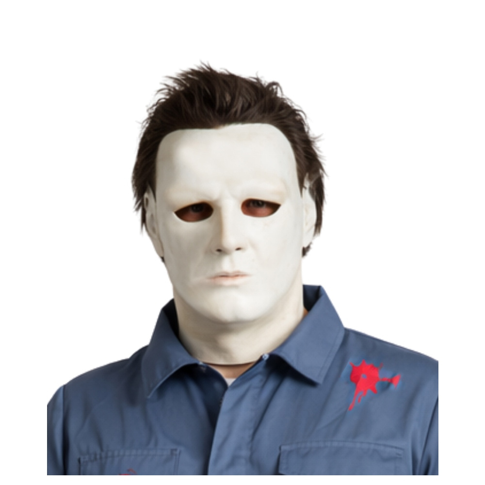 Movie Style Horror Mask With Hair