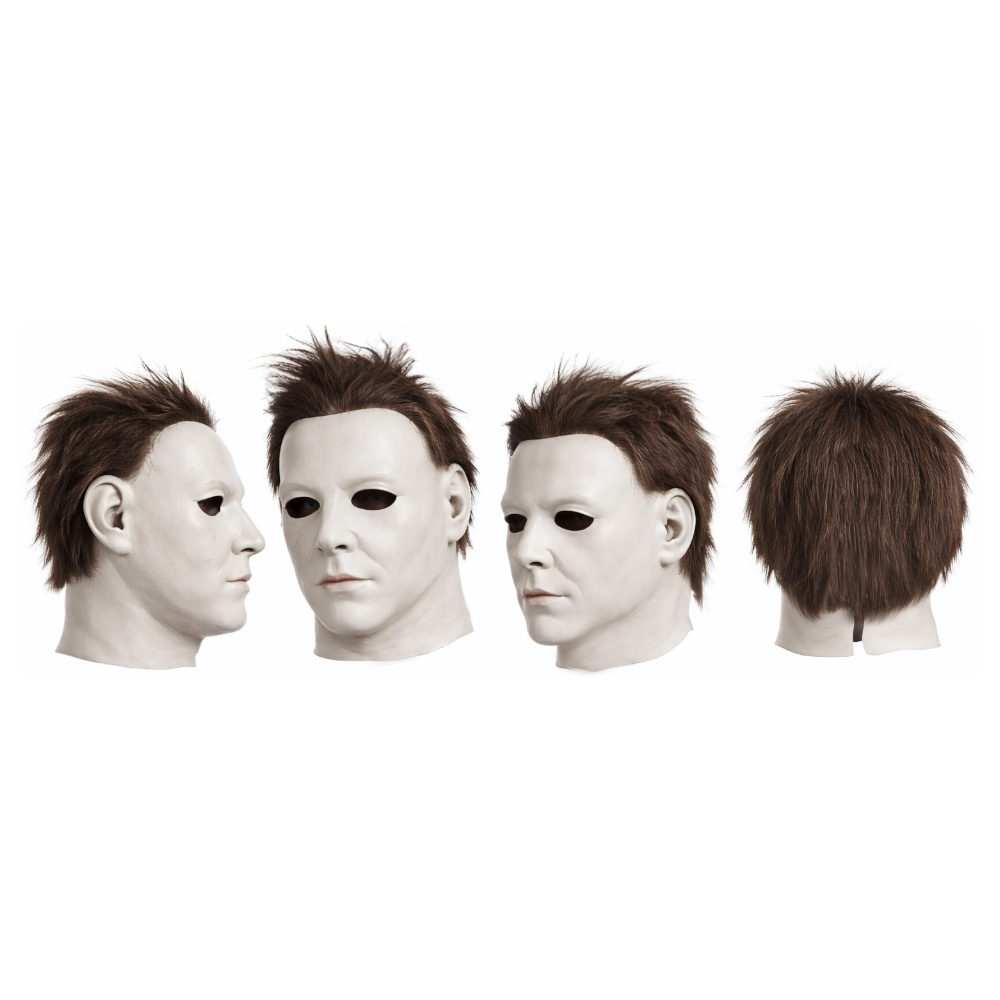 Movie Style Horror Mask With Hair