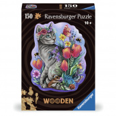 Ravensburger - Wooden Lovely Cat 150 Palaa
