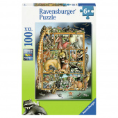 Ravensburger: Animals On The Shelf 100 XXL Palaa Ravensburger: Animals On The Shelf 100 XXL Palaa
