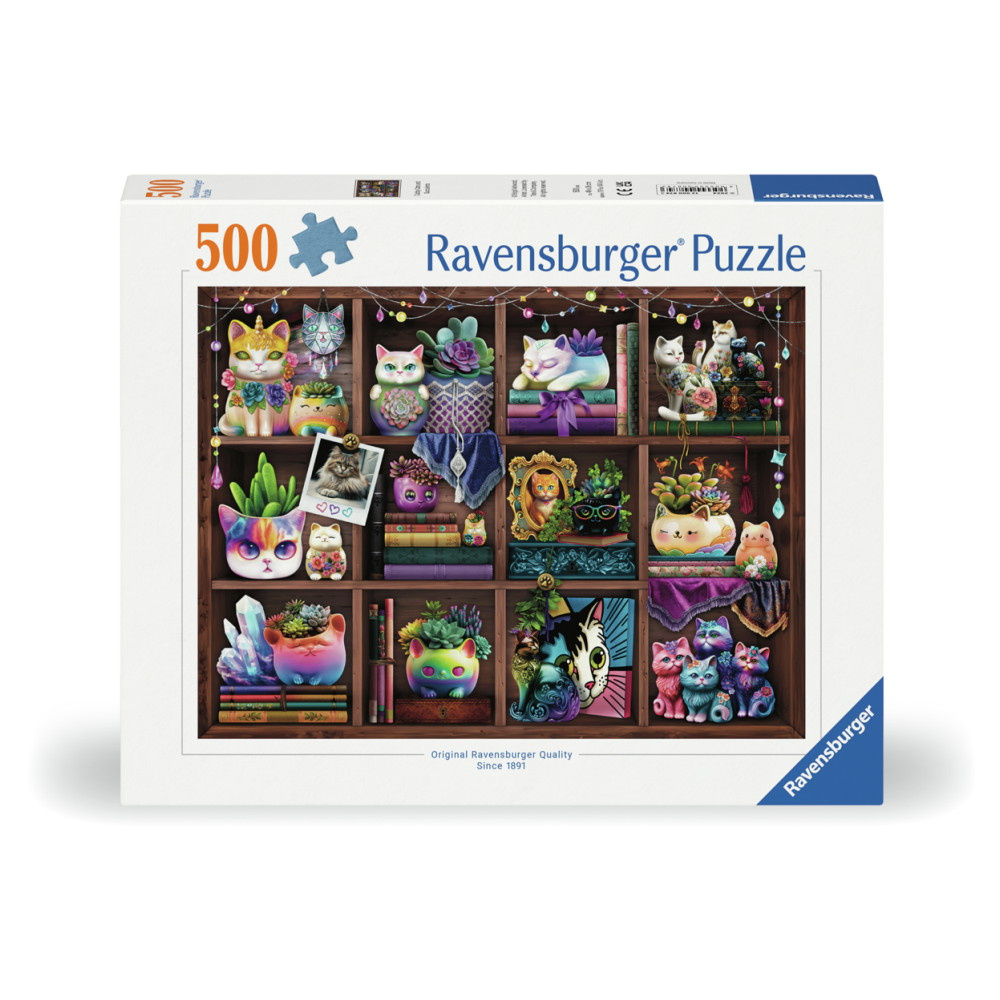 Ravensburger: Cubby Cats and Succulents 500 Palaa