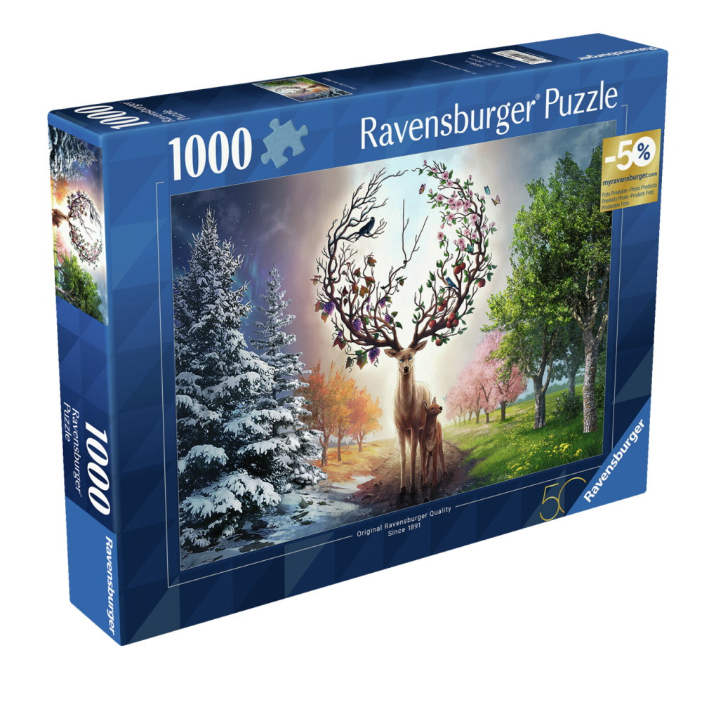 Ravensburger: Deer at Day and Night 1000 Palaa