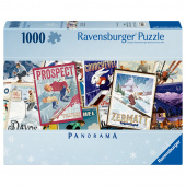 Ravensburger: Vintage Ski Posters 1000 Palaa - Panorama Ravensburger: Vintage Ski Posters 1000 Palaa - Panorama