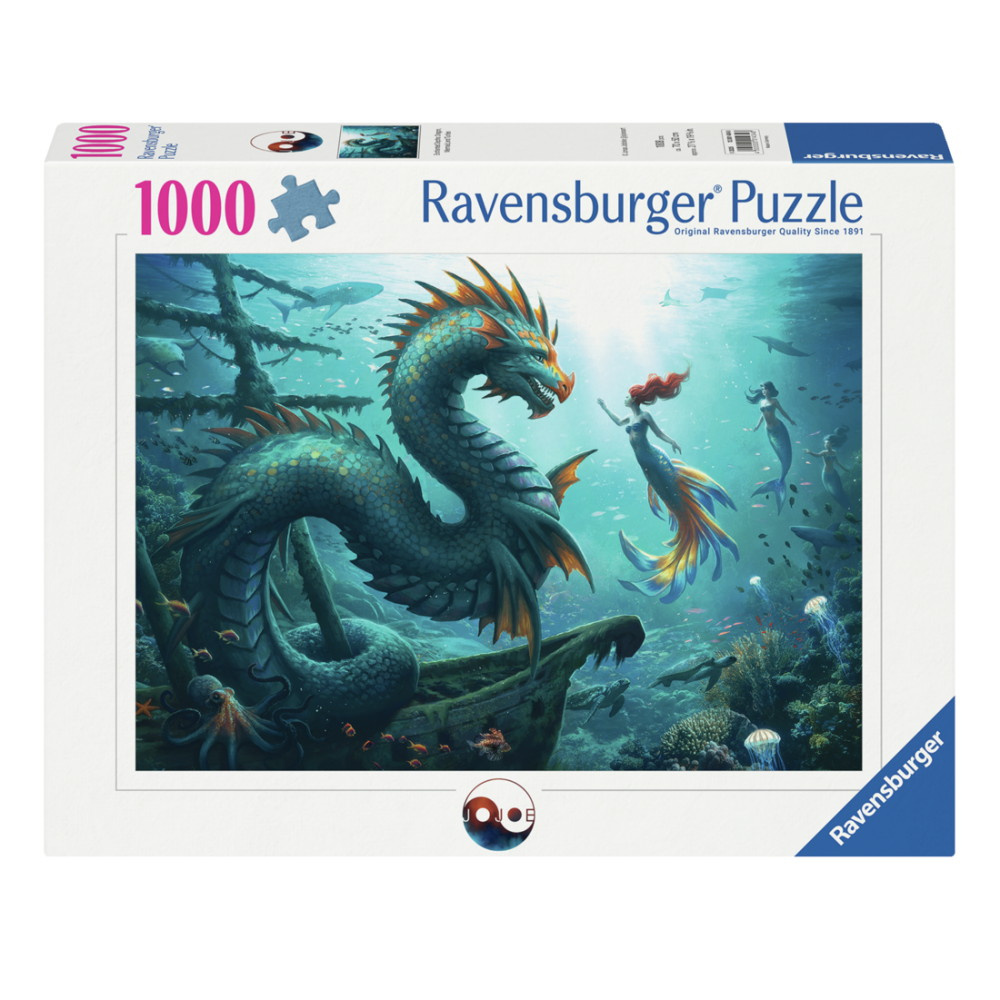 Ravensburger: Enchanted Depths Dragon Mermaid 1000 Palaa