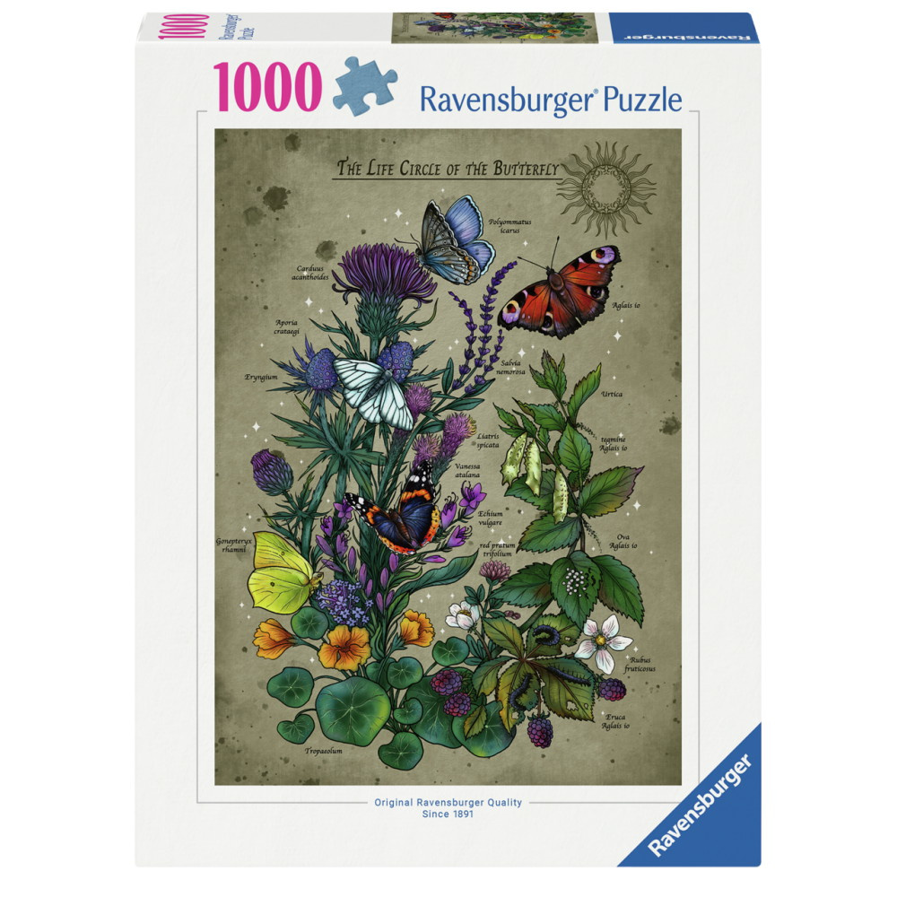 Ravensburger: Lifecircle Butterfly 1000 Palaa