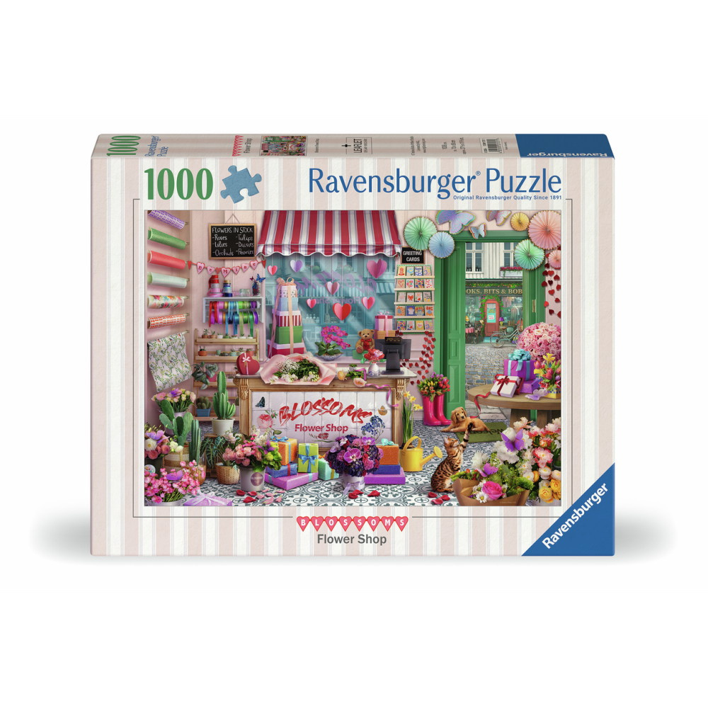 Ravensburger Pussel: Blossoms Flower Shop 1000 Bitar