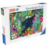 Ravensburger: Panther in Flowery Jungle 3000 Palaa Ravensburger: Panther in Flowery Jungle 3000 Palaa