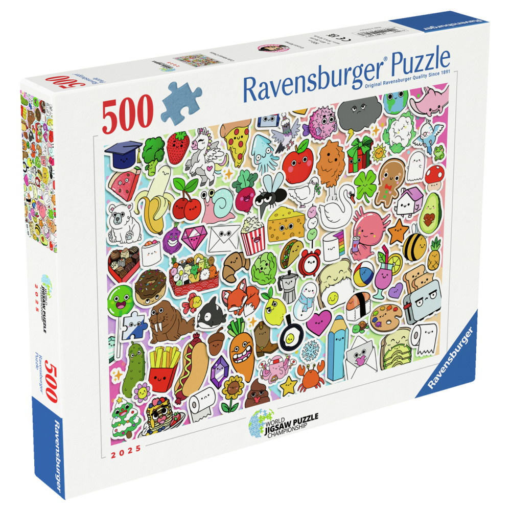Ravensburger: Cute Kawaii Chaos 500 Palaa
